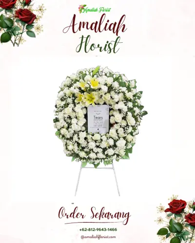 Krans Bunga Duka Cita di Kendaga